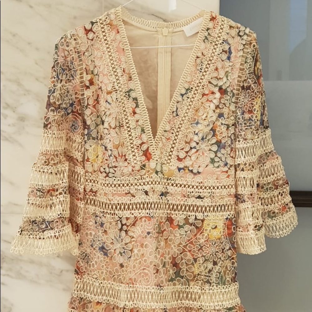 Zimmermann lace detail dress